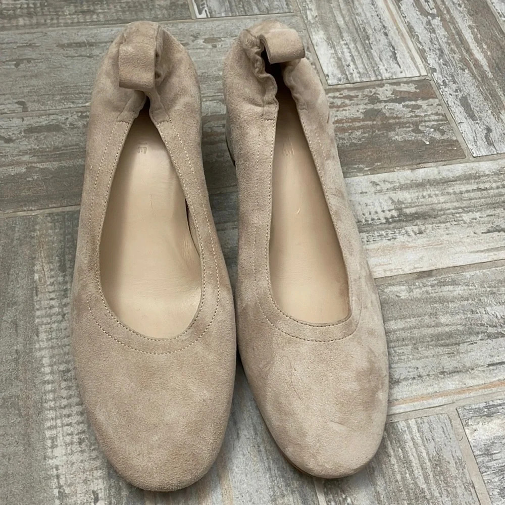 EVERLANE The Day Heel Suede Leather Cream